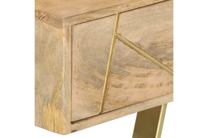Skrivbord med lådor 100x55x75 cm massivt mangoträ - Brun - Möbler - Hemmakontor - Skrivbord