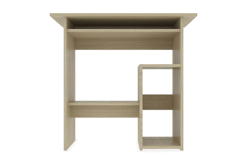 Skrivbord sonoma-ek 80x45x74 cm spånskiva - Brun - Möbler - Hemmakontor - Skrivbord