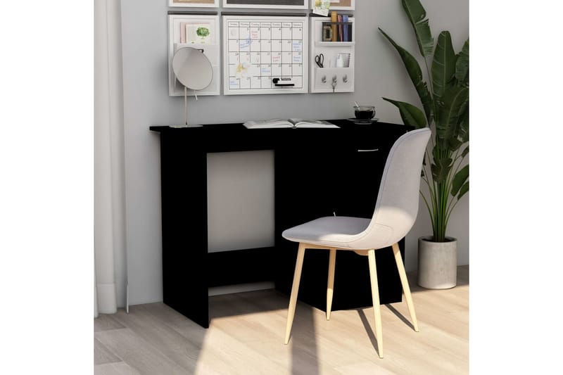 Skrivbord svart 100x50x76 cm spånskiva - Svart - Möbler - Hemmakontor - Skrivbord