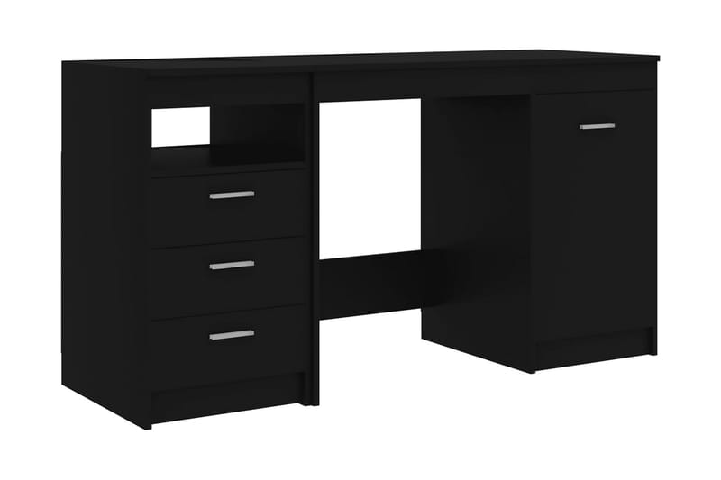 Skrivbord svart 140x50x76 cm spånskiva - Svart - Möbler - Hemmakontor - Skrivbord