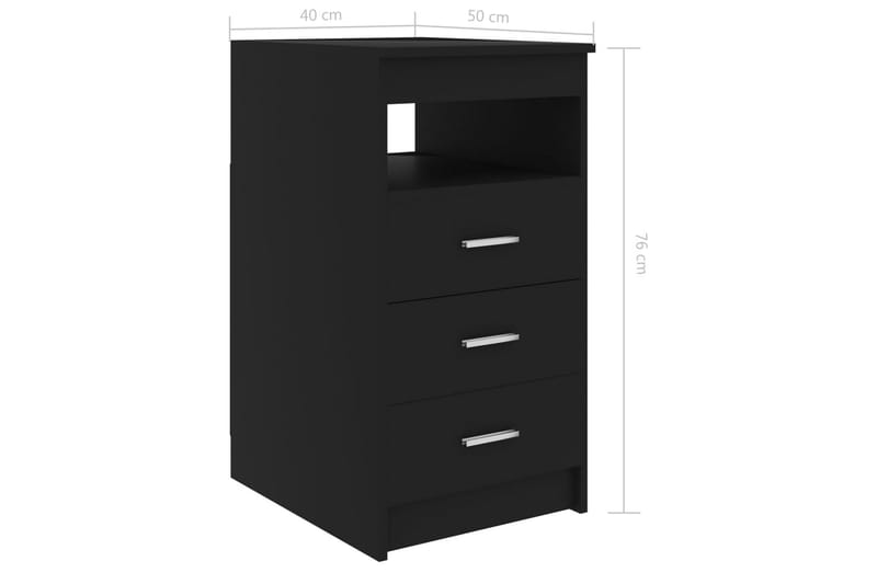 Skrivbord svart 140x50x76 cm spånskiva - Svart - Möbler - Hemmakontor - Skrivbord