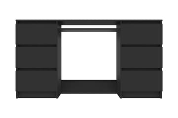 Skrivbord svart 140x50x77 cm spånskiva