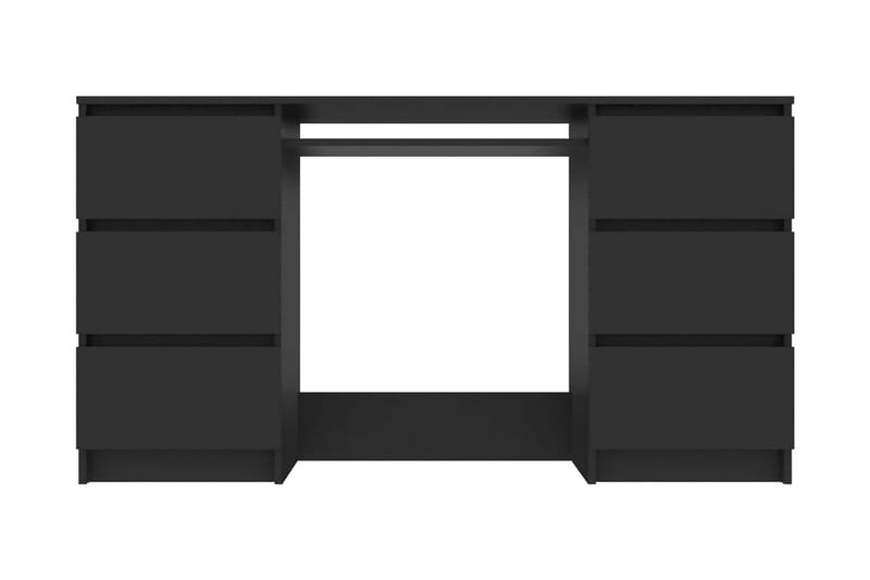 Skrivbord svart 140x50x77 cm spånskiva - Svart - Skrivbord - Bord