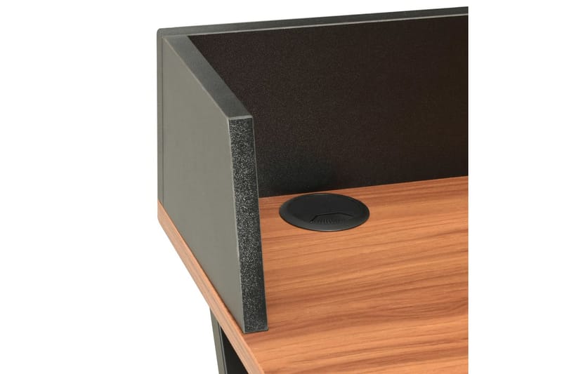 Skrivbord svart och brun 80x50x84 cm - Svart - Skrivbord - Bord