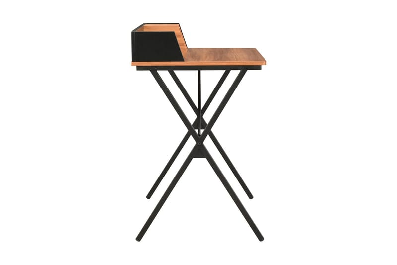 Skrivbord svart och brun 80x50x84 cm - Svart - Skrivbord - Bord
