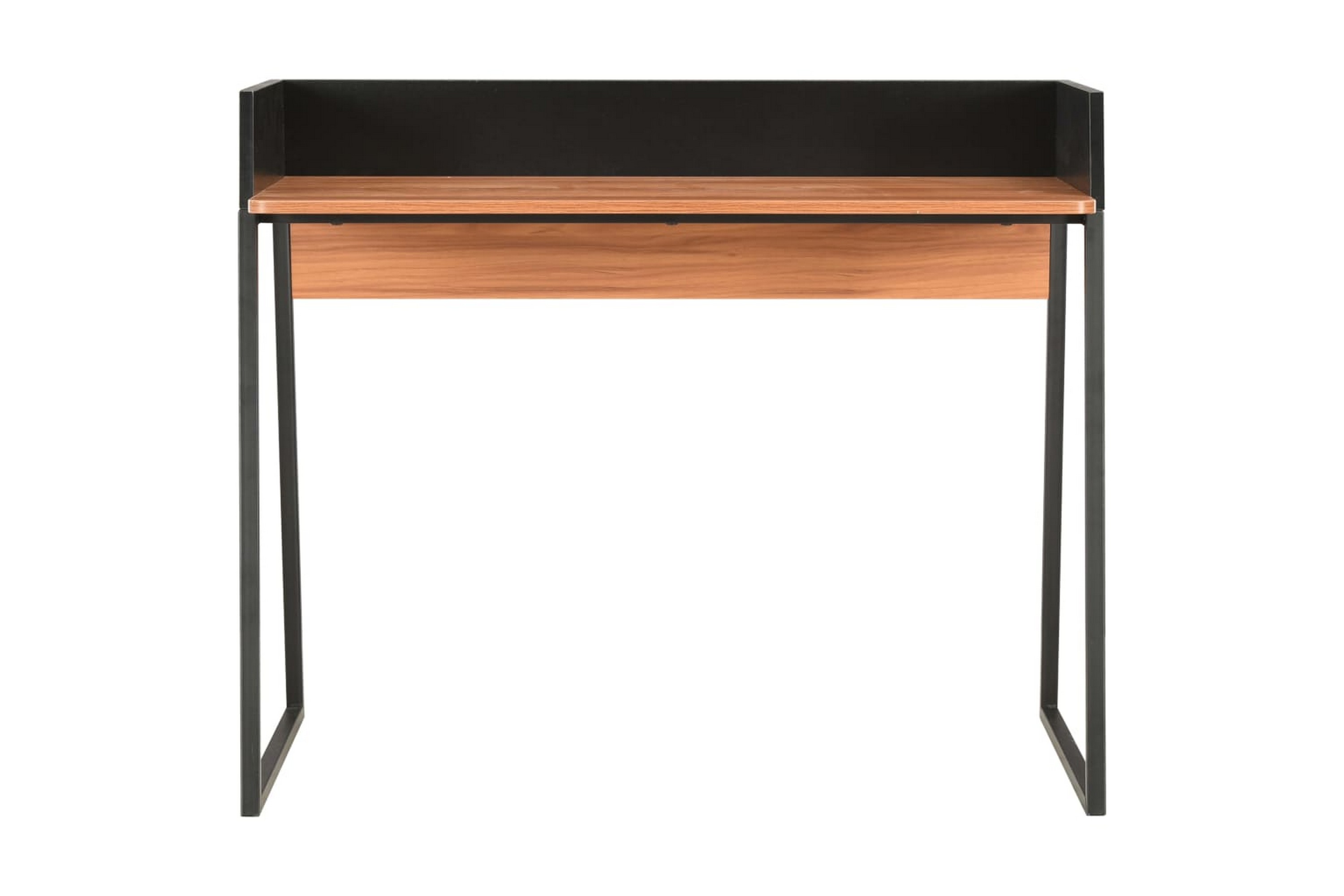 Skrivbord svart och brun 90x60x88 cm – Svart