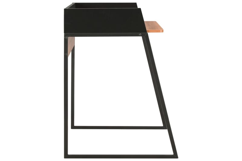 Skrivbord svart och brun 90x60x88 cm - Svart - Möbler - Hemmakontor - Skrivbord