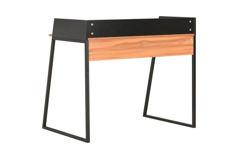 Skrivbord svart och brun 90x60x88 cm - Svart - Möbler - Hemmakontor - Skrivbord