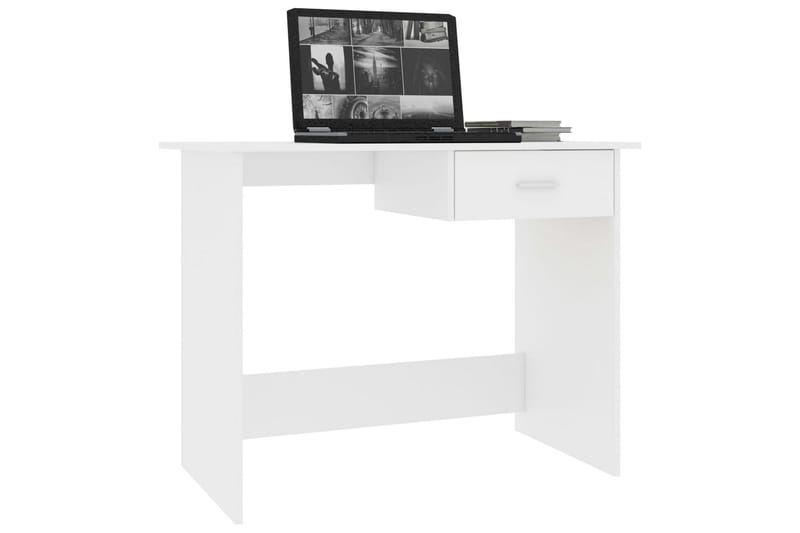Skrivbord vit 100x50x76 cm spånskiva - Vit - Möbler - Hemmakontor - Skrivbord