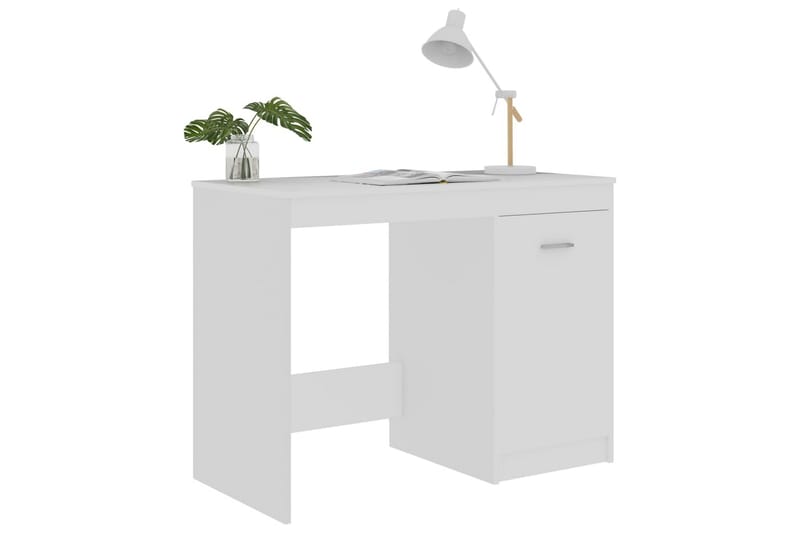 Skrivbord vit 100x50x76 cm spånskiva - Vit - Möbler - Hemmakontor - Skrivbord