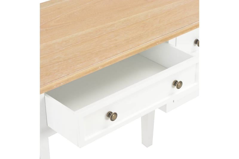 Skrivbord vit 109,5x45x77,5 cm trä - Vit - Skrivbord - Bord