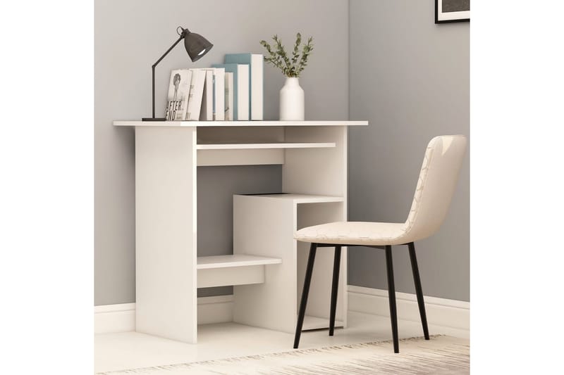 Skrivbord vit 80x45x74 cm spånskiva - Vit - Möbler - Hemmakontor - Skrivbord