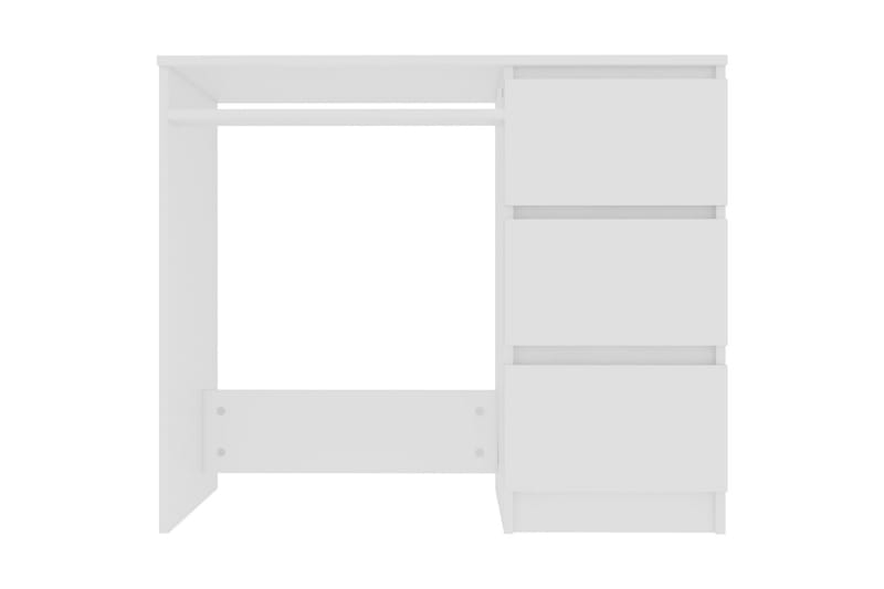 Skrivbord vit 90x45x76 cm spånskiva - Vit - Möbler - Hemmakontor - Skrivbord