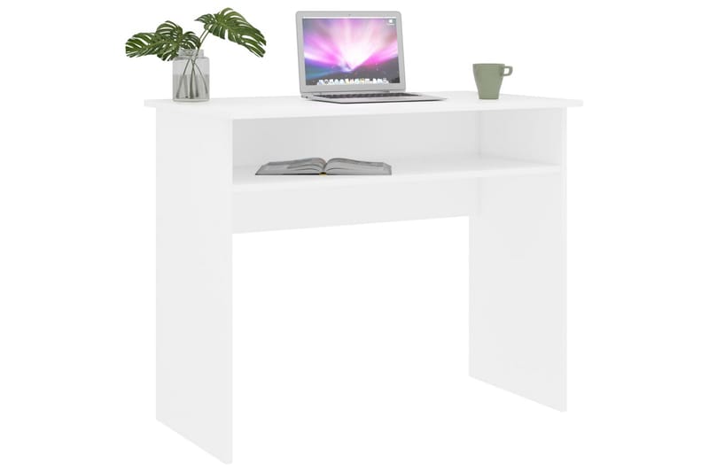 Skrivbord vit 90x50x74 cm spånskiva - Vit - Möbler - Hemmakontor - Skrivbord