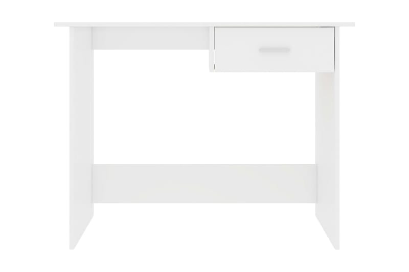 Skrivbord vit högglans 100x50x76 cm spånskiva - Vit - Möbler - Hemmakontor - Skrivbord
