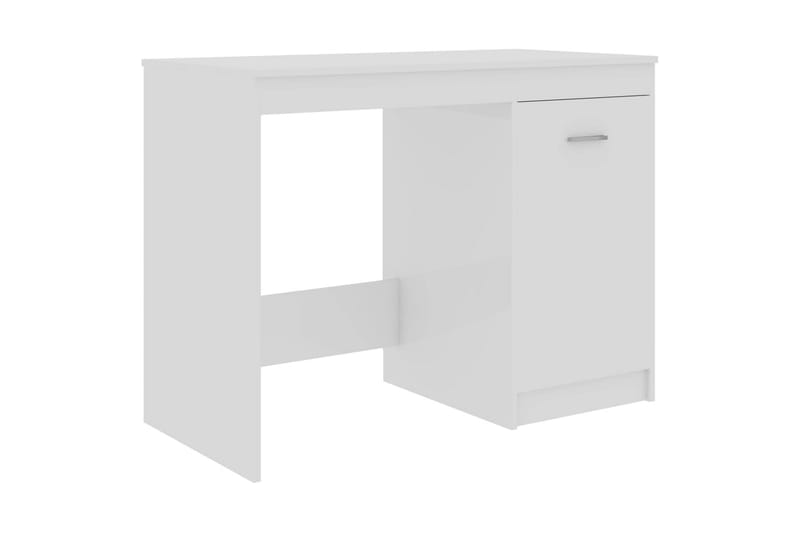 Skrivbord vit högglans 100x50x76 cm spånskiva - Vit - Möbler - Hemmakontor - Skrivbord
