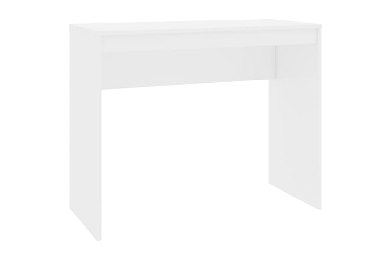 Skrivbord vit högglans 90x40x72 cm spånskiva - Vit högglans - Möbler - Hemmakontor - Skrivbord