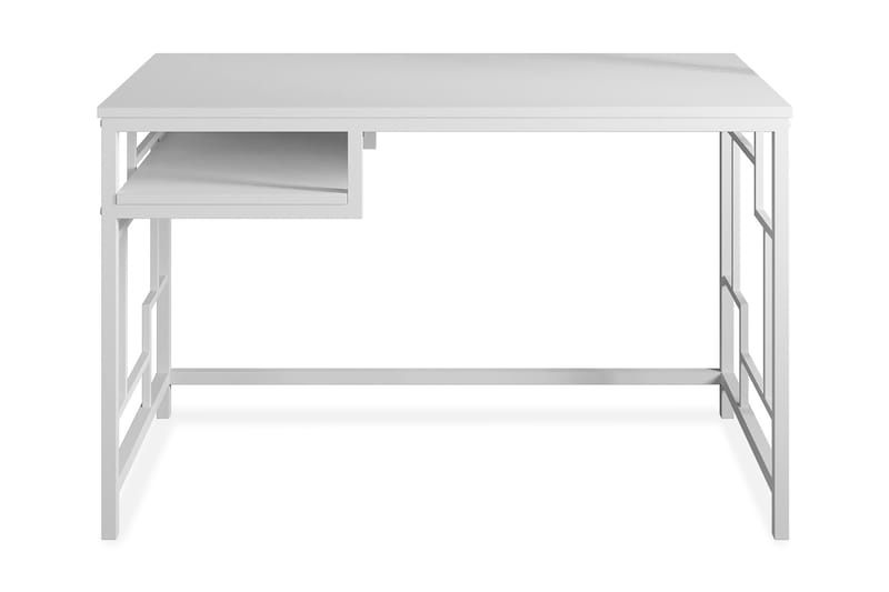 SLOTTSBRINKEN Skrivbord 120 cm med Förvaring Hylla Vit - Möbler - Hemmakontor - Skrivbord