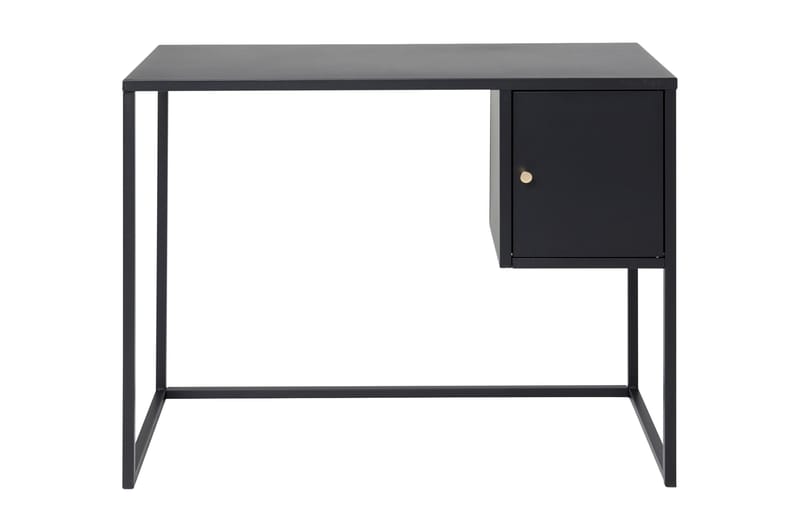 SPONSE Skrivbord 95 cm med Förvaring Skåp Svart - Skrivbord - Bord