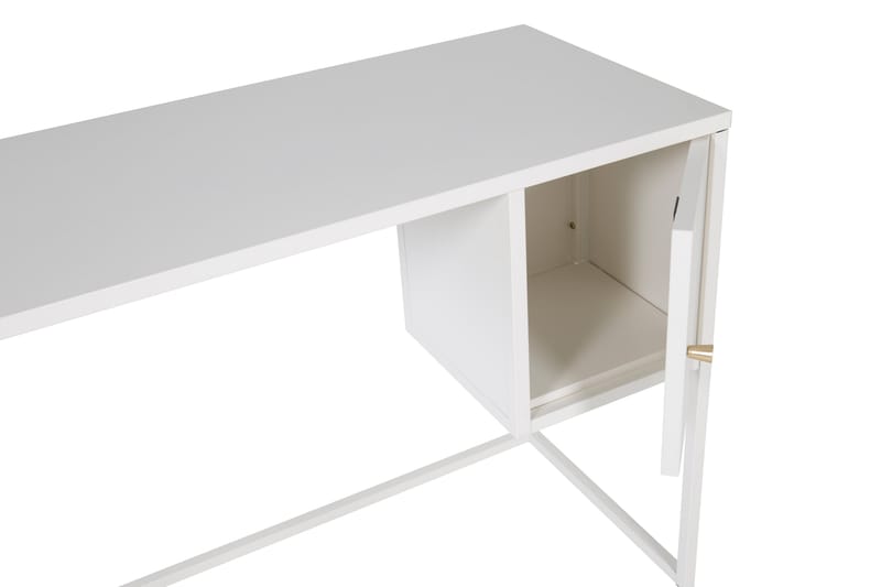 SPONSE Skrivbord 95 cm med Förvaring Skåp Vit - Venture Home - Bord - Skrivbord
