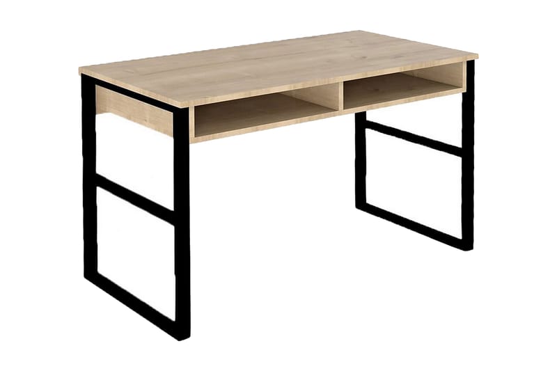 TALERYD Skrivbord 120 cm med Förvaring Hylla Natur/Svart - Möbler - Hemmakontor - Skrivbord