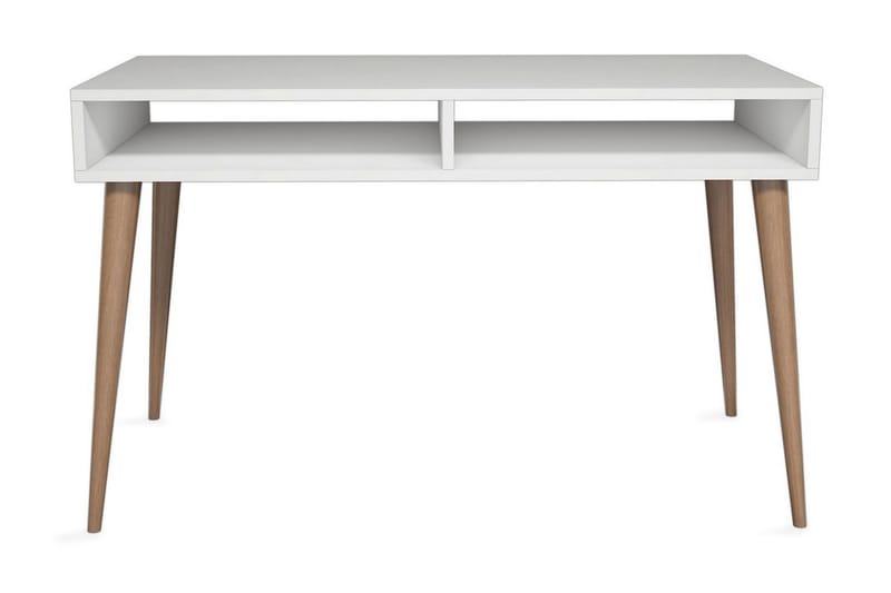 TALERYD Skrivbord 120 cm med Förvaring Hylla Vit/Natur - Möbler - Hemmakontor - Skrivbord
