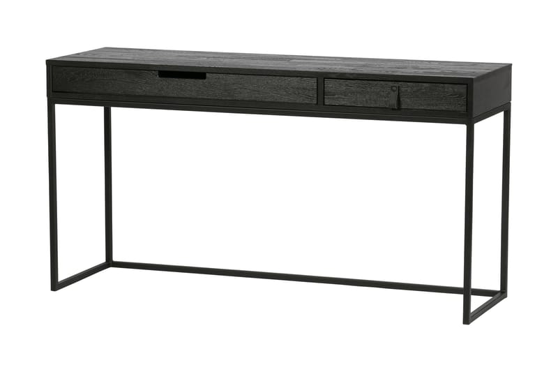 TASE Skrivbord 140 cm med Förvaring Lådor Ek/Svart - Skrivbord - Bord