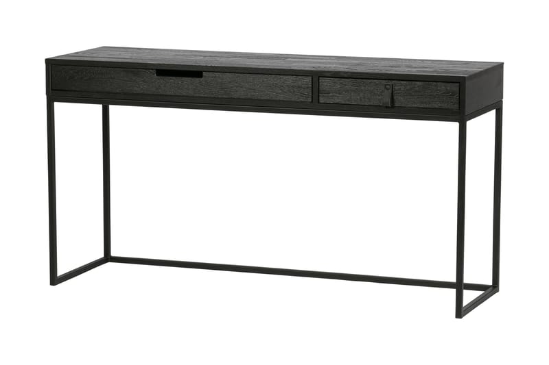 TASE Skrivbord 140 cm med Förvaring Lådor Ek/Svart - Möbler - Hemmakontor - Skrivbord