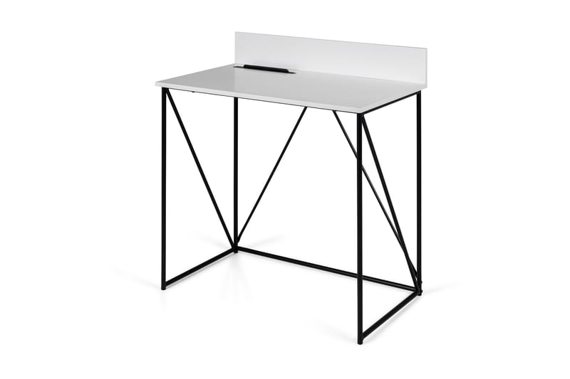 TELL Skrivbord 80 cm Vit/Svart - Tenzo - Möbler - Hemmakontor - Skrivbord