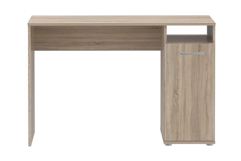 TICZON Skrivbord 110 cm med Förvaring Skåp + Hylla Brun - Skrivbord - Bord