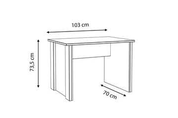Torelles Skrivbord 103 cm - Brun/Grå - Möbler - Hemmakontor - Skrivbord