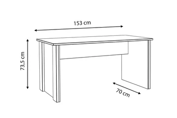 Torelles Skrivbord 153 cm - Brun/Grå - Möbler - Hemmakontor - Skrivbord