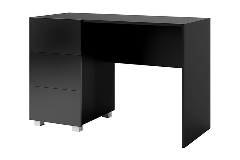 TRACEY Skrivbord 110 cm med Förvaring Svart - Svart - Möbler - Hemmakontor - Skrivbord