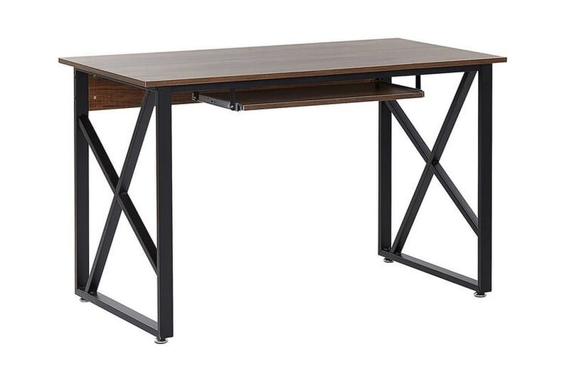 TWYFORD Skrivbord 120 cm Mörkt Trä/Svart - Möbler - Hemmakontor - Skrivbord