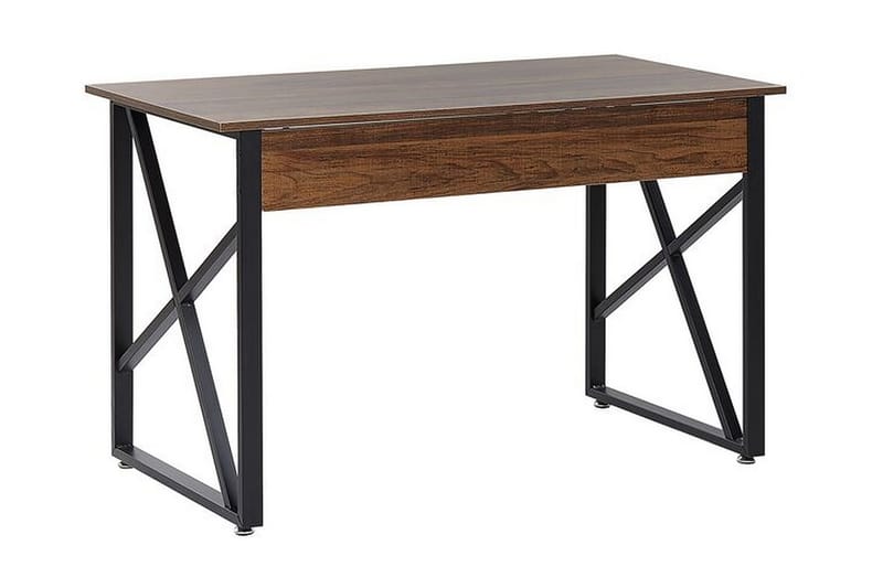 TWYFORD Skrivbord 120 cm Mörkt Trä/Svart - Möbler - Hemmakontor - Skrivbord
