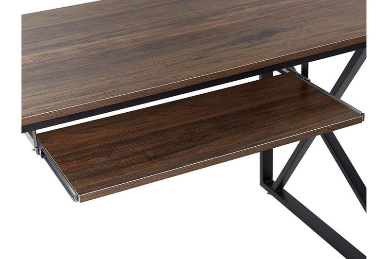TWYFORD Skrivbord 120 cm Mörkt Trä/Svart - Möbler - Hemmakontor - Skrivbord