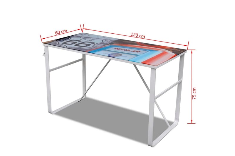 Unikt rektangulärt skrivbord - Flerfärgad - Möbler - Hemmakontor - Skrivbord