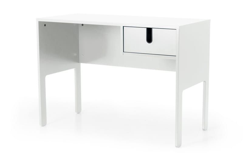 UNO Skrivbord 105 cm med Förvaring Låda Vit - Skrivbord - Bord