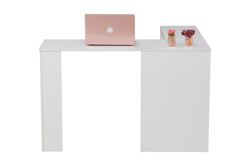 VANDELLA Hörnskrivbord 119 cm Svart/Vit - Möbler - Hemmakontor - Skrivbord