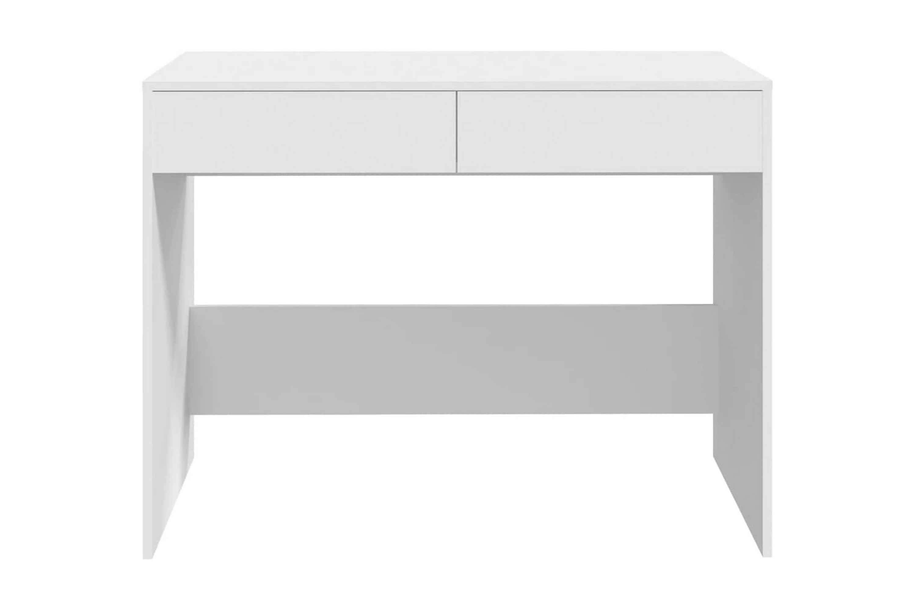 Skrivbord vit 101x50x76,5 cm spånskiva – Vit