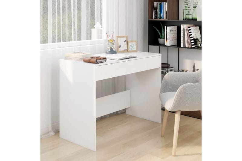Skrivbord vit 101x50x76,5 cm spånskiva - Vit - Möbler - Hemmakontor - Skrivbord