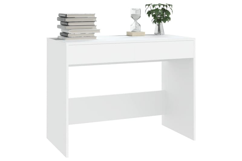 Skrivbord vit 101x50x76,5 cm spånskiva - Vit - Möbler - Hemmakontor - Skrivbord