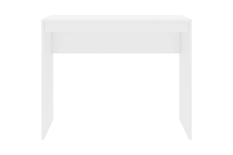 Skrivbord vit högglans 90x40x72 cm spånskiva - Bord - Skrivbord