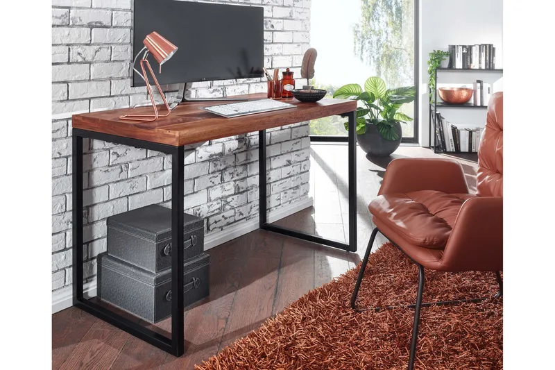 Wilhem Skrivbord 117 cm Rektangulär - Natur - Möbler - Hemmakontor - Skrivbord