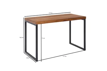 Wilhem Skrivbord 117 cm Rektangulär - Natur - Möbler - Hemmakontor - Skrivbord