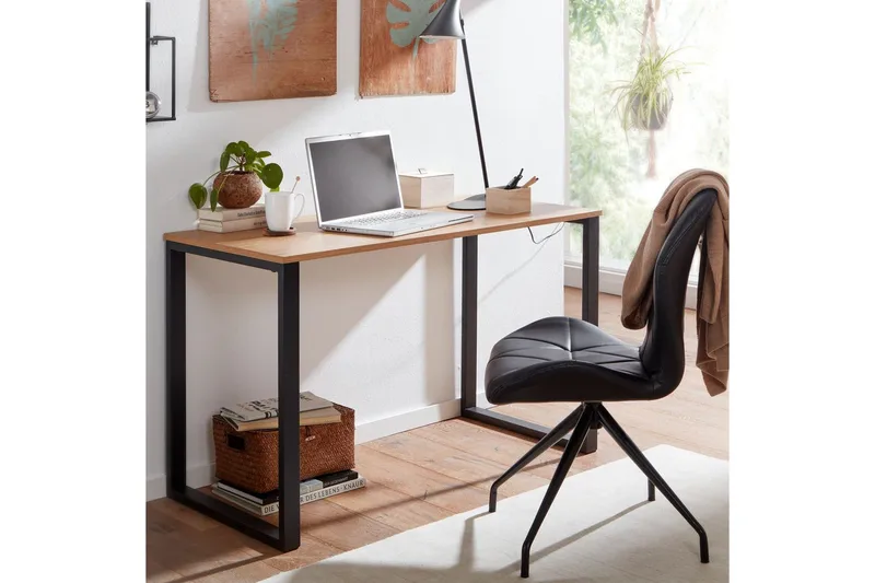 Skrivbord Wohnling Ek i trästil 120 cm Modern - Möbler - Hemmakontor - Skrivbord