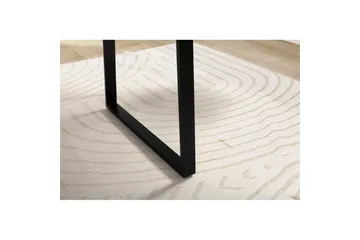 Skrivbord Wohnling Massiv trä träd kant metallben lantlig stil Svart, Rak, 180x90 cm - Svart, Rak, 180x90 cm - Möbler - Hemmakontor - Skrivbord