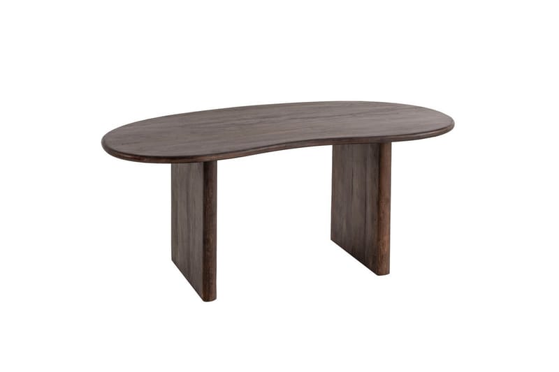 Skrivbord Wohnling Massivt trä 180 cm retro hemarbete njurform lantstil