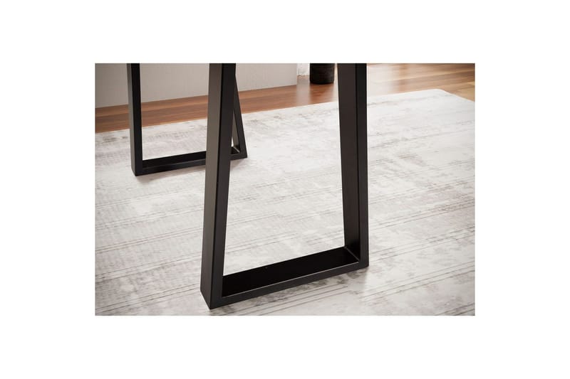 Skrivbord Wohnling Massivt trä med trädkanter, metallram - Möbler - Hemmakontor - Skrivbord