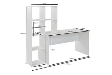 Skrivbord Wohnling med förvaringshylla 170 cm modern - Möbler - Hemmakontor - Skrivbord